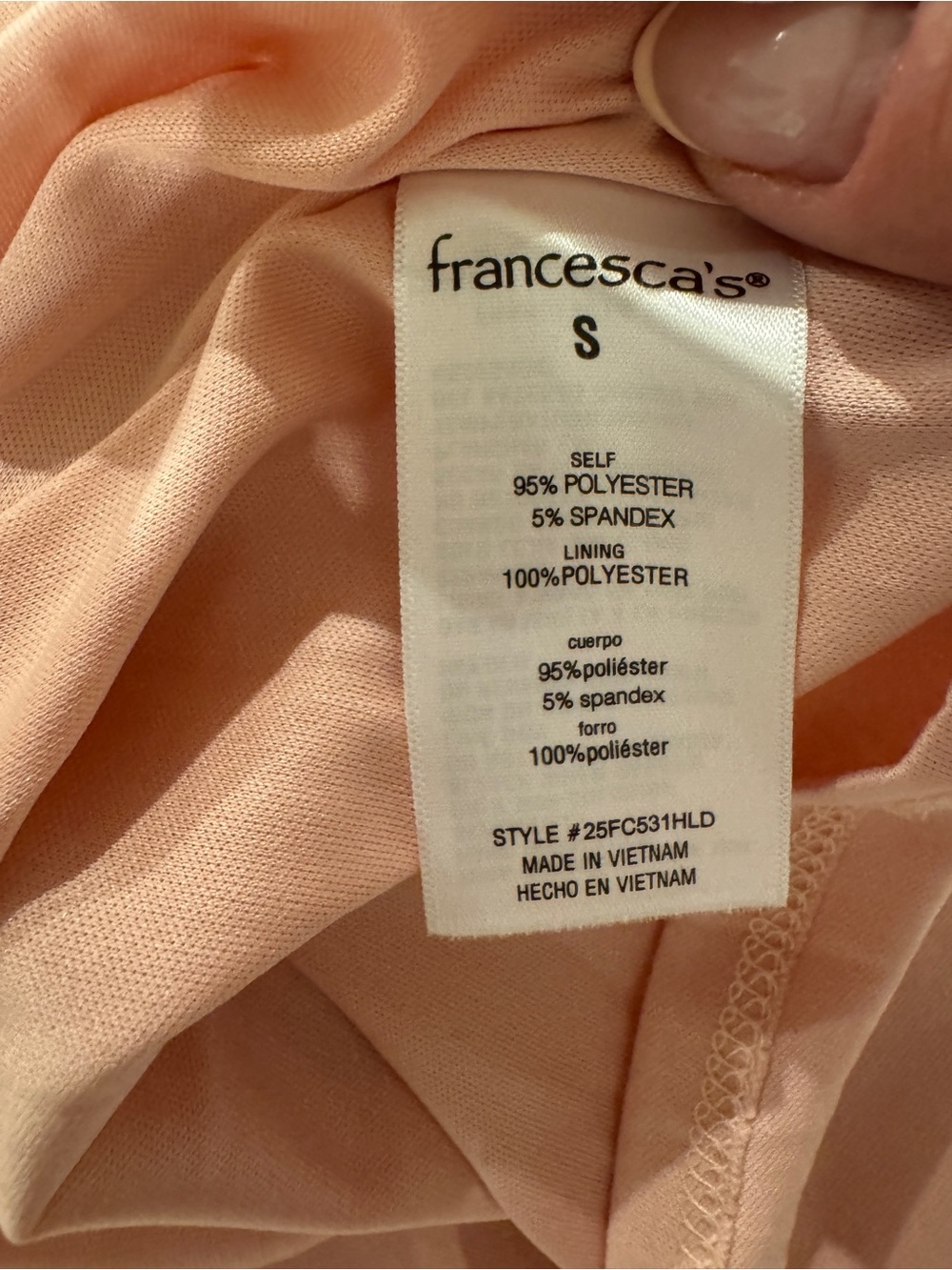 Francesca’s Pink Floral Slip Dress with Rose Print - Picture 5 of 5